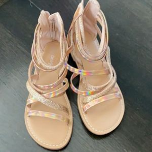 Gold Sandals Girls Size 11